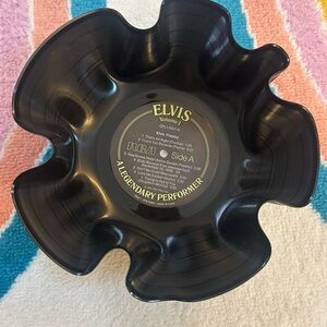 Elvis Presley Vinyl Record Bowl
